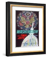 Washington, D.C. - Fly TWA Jets (Trans World Airlines)-David Klein-Framed Art Print
