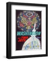 Washington, D.C. - Fly TWA Jets (Trans World Airlines)-David Klein-Framed Art Print