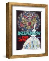 Washington, D.C. - Fly TWA Jets (Trans World Airlines)-David Klein-Framed Art Print
