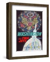 Washington, D.C. - Fly TWA Jets (Trans World Airlines)-David Klein-Framed Art Print