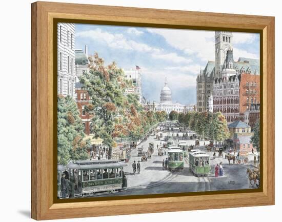 Washington D.C. Gridlock-Stanton Manolakas-Framed Premier Image Canvas