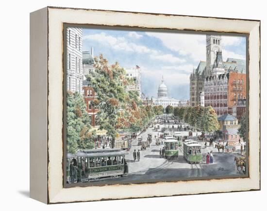 Washington D.C. Gridlock-Stanton Manolakas-Framed Premier Image Canvas