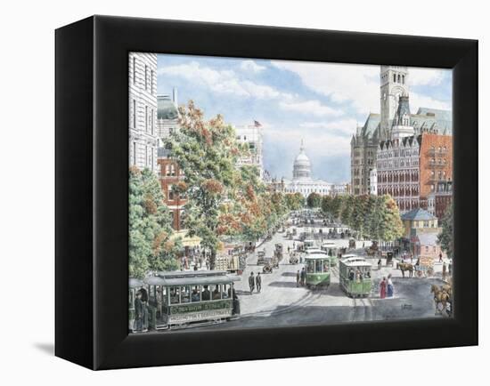 Washington D.C. Gridlock-Stanton Manolakas-Framed Premier Image Canvas