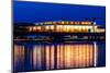 WASHINGTON D.C. -Kennedy Center Performing Arts with reflection on Potomac River - Washington D.C.-null-Mounted Photographic Print