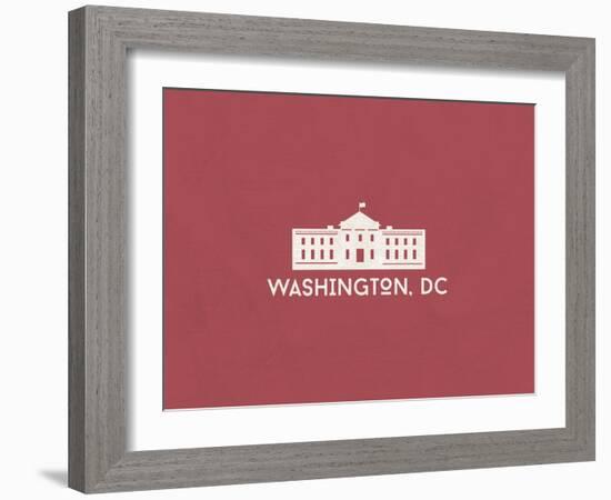 Washington, D.C. Minimalism-null-Framed Art Print