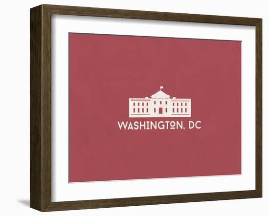 Washington, D.C. Minimalism-null-Framed Art Print