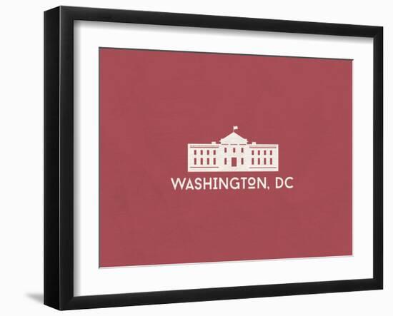 Washington, D.C. Minimalism-null-Framed Art Print