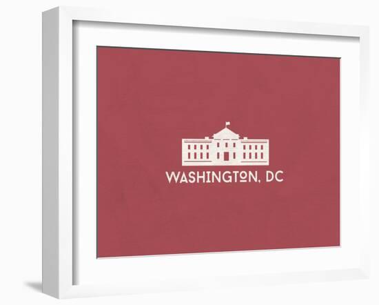 Washington, D.C. Minimalism-null-Framed Art Print