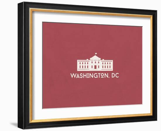 Washington, D.C. Minimalism-null-Framed Art Print