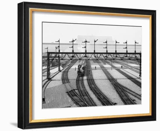Washington, D.C., Switch Yards, Union Station-null-Framed Photo