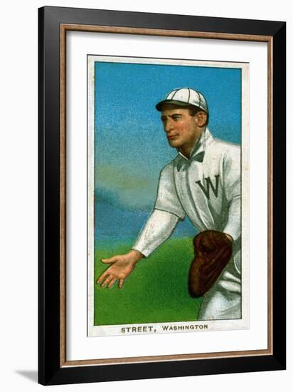 Washington D.C., Washington Nationals, Gabby Street, Baseball Card-Lantern Press-Framed Art Print