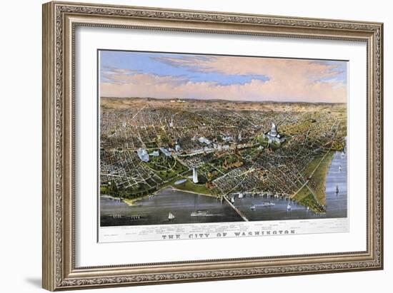 Washington, DC, 1880-Currier & Ives-Framed Giclee Print