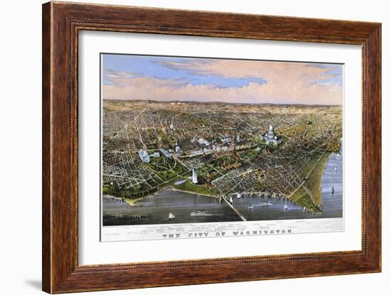 Washington, DC, 1880-Currier & Ives-Framed Giclee Print