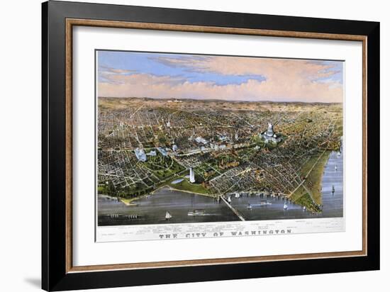 Washington, DC, 1880-Currier & Ives-Framed Giclee Print