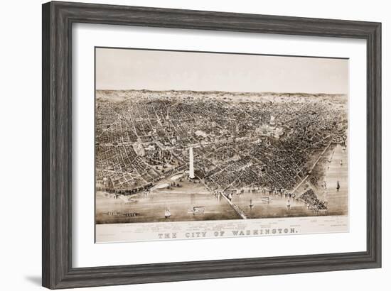 Washington DC, 1892-Currier & Ives-Framed Giclee Print