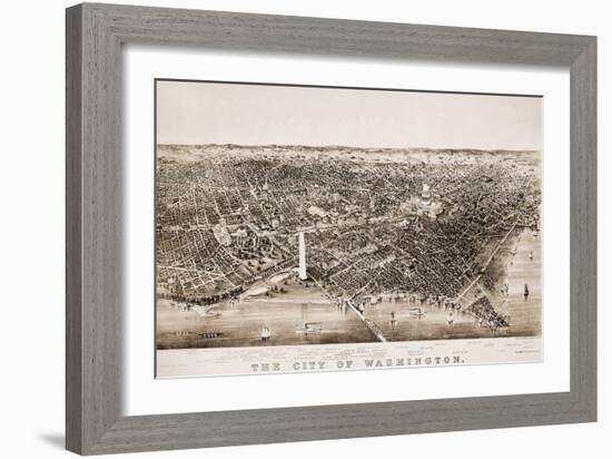 Washington DC, 1892-Currier & Ives-Framed Giclee Print