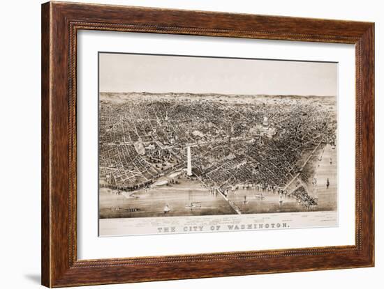 Washington DC, 1892-Currier & Ives-Framed Giclee Print
