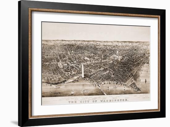 Washington DC, 1892-Currier & Ives-Framed Giclee Print