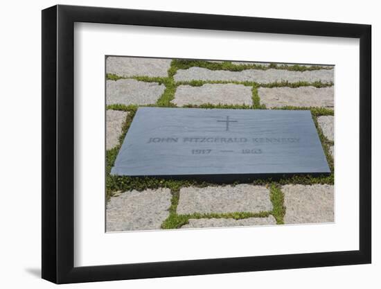 Washington DC, Arlington National Cemetery and Grave of John Kennedy-Bill Bachmann-Framed Photographic Print