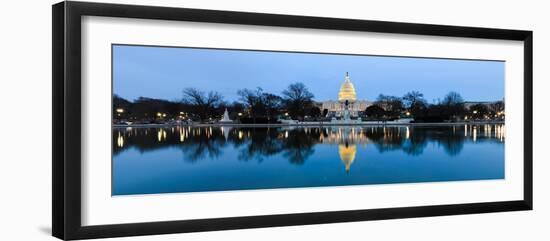 Washington DC - Capitol Building at Night-Orhan-Framed Photographic Print