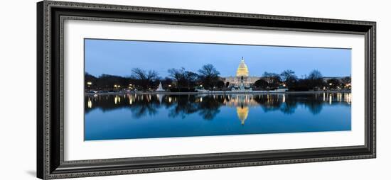 Washington DC - Capitol Building at Night-Orhan-Framed Photographic Print