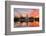 Washington Dc, Capitol Building in a Cloudy Sunrise with Mirror Reflection-Orhan-Framed Photographic Print