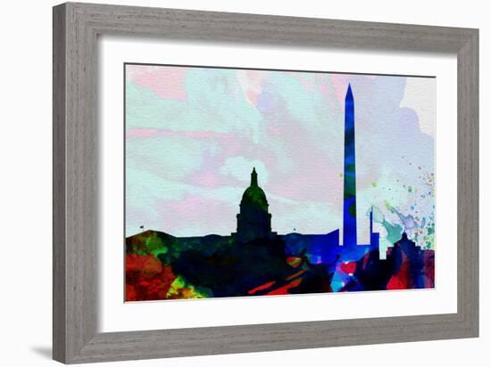 Washington Dc City Skyline 2-NaxArt-Framed Art Print