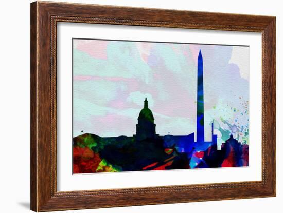 Washington Dc City Skyline 2-NaxArt-Framed Art Print