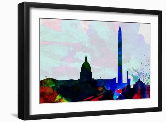 Washington Dc City Skyline 2-NaxArt-Framed Art Print