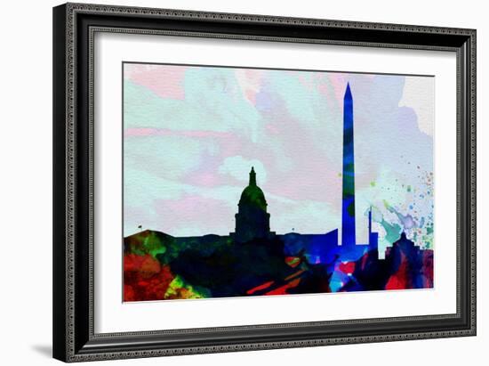 Washington Dc City Skyline 2-NaxArt-Framed Art Print