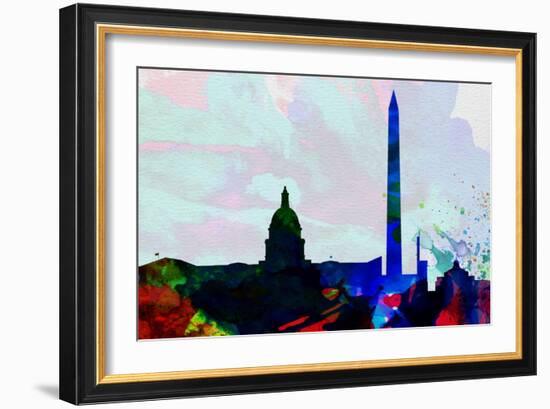 Washington Dc City Skyline 2-NaxArt-Framed Art Print