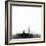 Washington DC City Skyline - Black-NaxArt-Framed Art Print