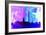 Washington Dc City Skyline-NaxArt-Framed Art Print