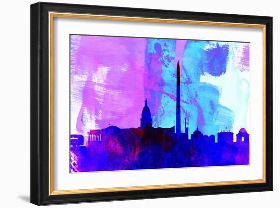 Washington Dc City Skyline-NaxArt-Framed Art Print