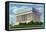 Washington DC, Exterior View of the Lincoln Memorial-Lantern Press-Framed Stretched Canvas