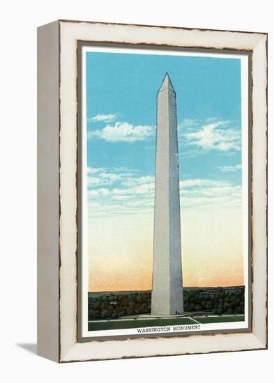 Washington, DC, Exterior View of the Washington Monument-Lantern Press-Framed Stretched Canvas