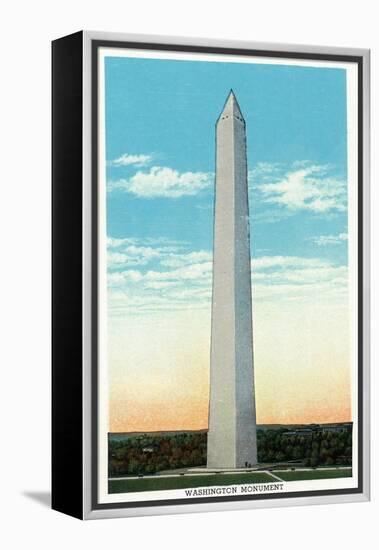 Washington, DC, Exterior View of the Washington Monument-Lantern Press-Framed Stretched Canvas