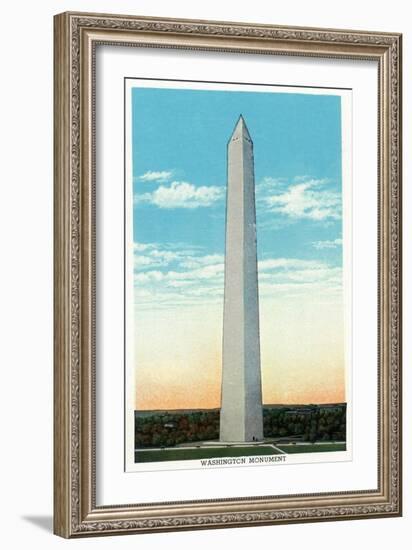 Washington, DC, Exterior View of the Washington Monument-Lantern Press-Framed Art Print