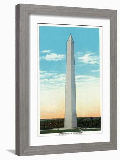 Washington, DC, Exterior View of the Washington Monument-Lantern Press-Framed Art Print