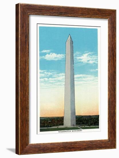 Washington, DC, Exterior View of the Washington Monument-Lantern Press-Framed Art Print