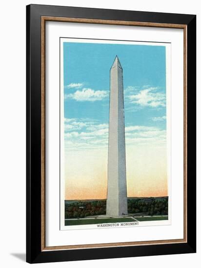 Washington, DC, Exterior View of the Washington Monument-Lantern Press-Framed Art Print