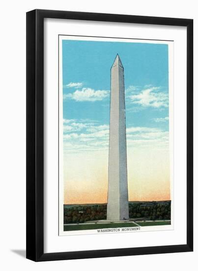 Washington, DC, Exterior View of the Washington Monument-Lantern Press-Framed Art Print