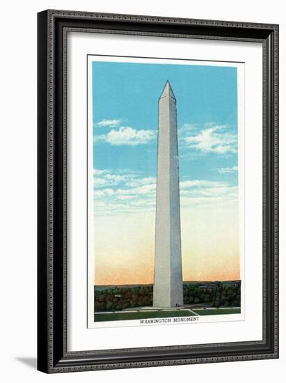 Washington, DC, Exterior View of the Washington Monument-Lantern Press-Framed Art Print