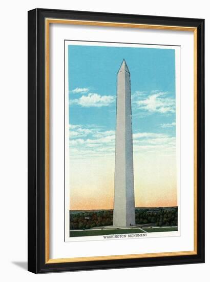 Washington, DC, Exterior View of the Washington Monument-Lantern Press-Framed Art Print