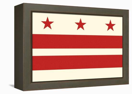 Washington DC Flag-Lantern Press-Framed Stretched Canvas