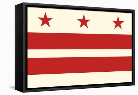 Washington DC Flag-Lantern Press-Framed Stretched Canvas