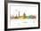 Washington DC Skyline MCLR 1-Marlene Watson-Framed Giclee Print