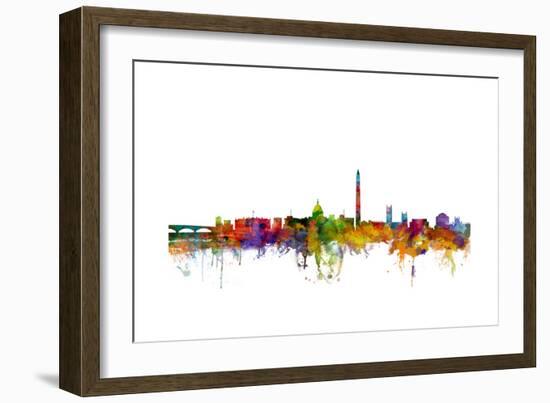 Washington DC Skyline-Michael Tompsett-Framed Art Print