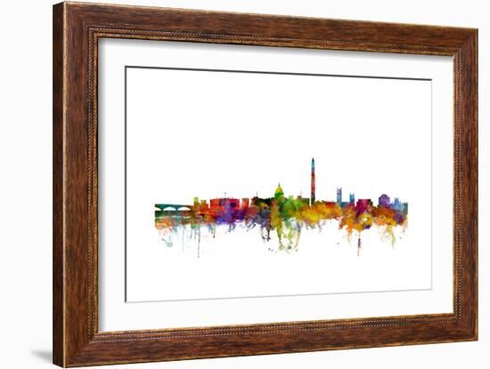 Washington DC Skyline-Michael Tompsett-Framed Art Print