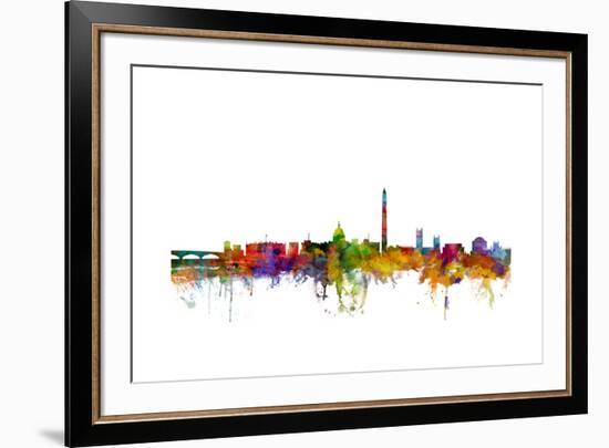 Washington DC Skyline-Michael Tompsett-Framed Art Print